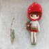 Fly agaric Mushroom hat for Blythe doll