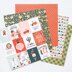 American Crafts Pebbles Single-Sided Paper Pad 6"X6" 36/Pkg - Merry Little Christmas, 18 Designs/2 Ea