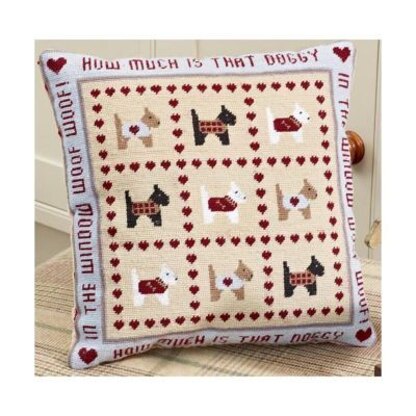 Historical Sampler Company How Much is that Doggy Tapestry Kit - 38cm x 39cm
