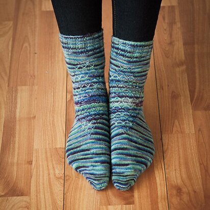Mock Turtle Socks - knitting pattern