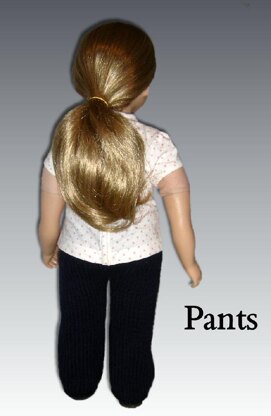 Striped Sweater and Pants Pattern for My Twinn Doll, 23 inch dolls