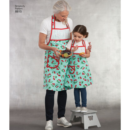 Simplicity 8815 Child's and Misses Apron - Paper Pattern, Size A (S - L / S - L)