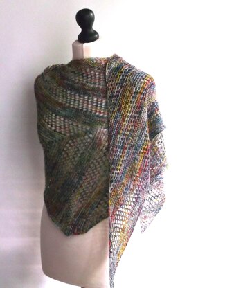 One skein kite shawl