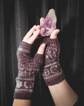 Celestial Fingerless Gloves