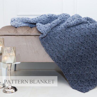 Rhomb Fine Blanket Pattern - knitting pattern