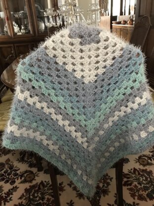 EASY BEGINNER'S Granny Square Scarf or Shawl