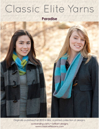 Paradise Cowl in Classic Elite Yarns Pirouette - Downloadable PDF