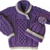 Child’s Saxon Braid Cable Sweater Set