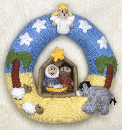 Christmas Bethlehem Nativity Wreath Decoration