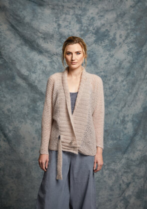 Capsicum Cardigan in Rowan Kidsilk Haze & Fine Lace - ZB298-00001-Capsicum Cardigan-UK - Downloadable PDF