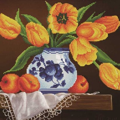 Diamond Dotz Yellow Tulips Diamond Painting Kit