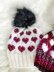 Heart Slouchy Beanie Hat