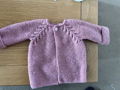 Norwegian fir top down cardigan