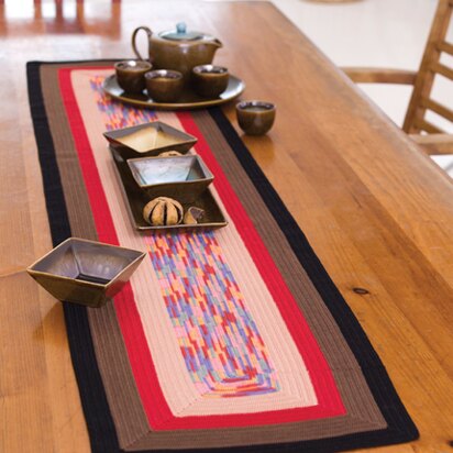 Square on Square Table Runner in Aunt Lydia's Classic Crochet Thread Size 10 Solids - LC2475