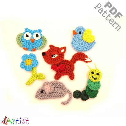 Set 03 Crochet Applique