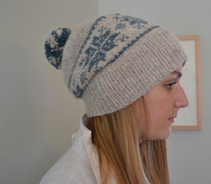 Split Back Snowflake Hat