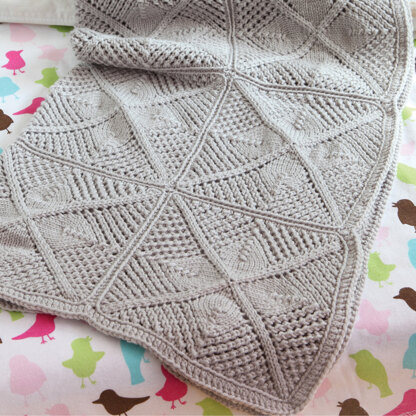 567 Maria Baby Blanket - Knitting Pattern for Babies in Valley Yarns Valley Superwash DK