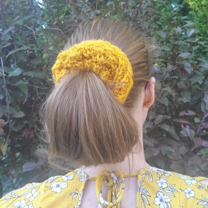 Star Stitch Hair Tie Scrunchie Knitting Pattern