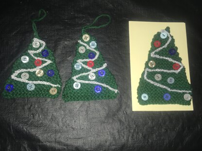 Xmas tree decorations & card
