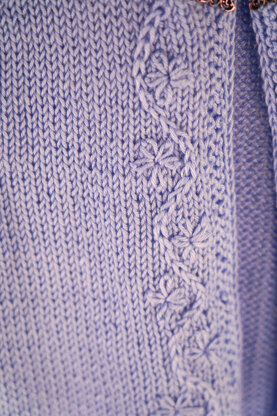 Purple Aster Cardi in Cascade Yarns North Shore - DK570 - Downloadable PDF