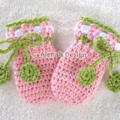 Blossom Baby Mittens