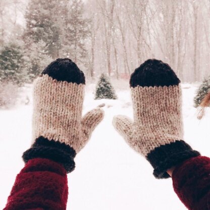 Color Block Mittens