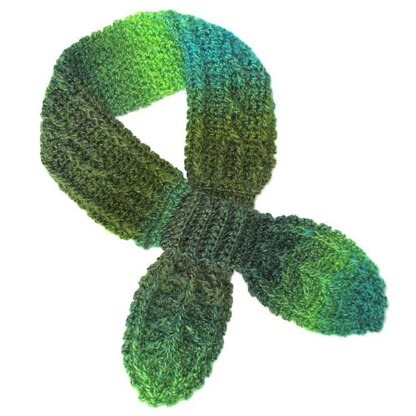 Cable Leaf Scarf