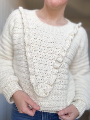 Flirty Frills Pullover