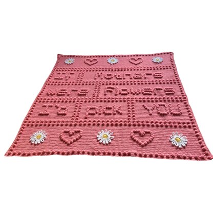 If Mothers were Flowers One-piece Crochet Blanket