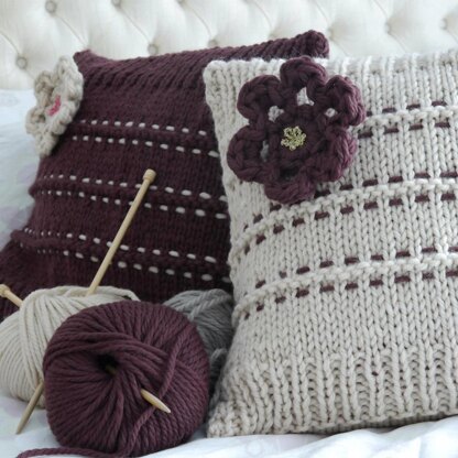 Textured Stripe Blanket and Cushion