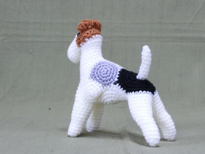ワイヤーフォックステリア」Wire Fox Terrier アクリル画 SM
