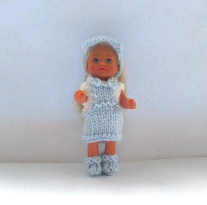 Knitting pattern 4.5 " kelly doll