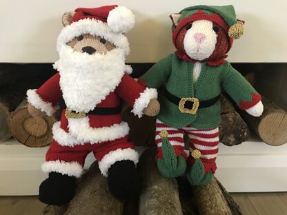 Santa Suit Outfit (Knit a Teddy)