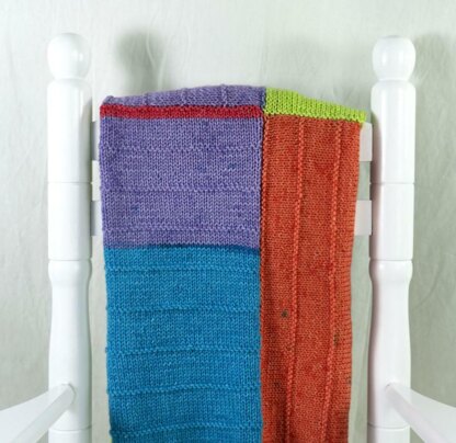 Playful Squares Baby Blanket in Cascade Yarns Whirligig - DK595 - Downloadable PDF