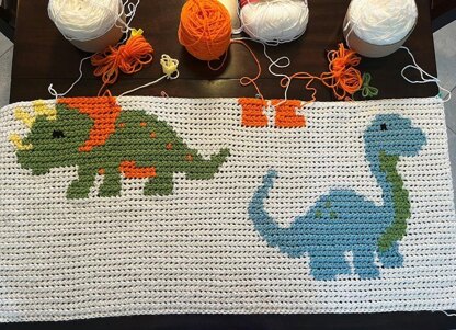Dinosaur Baby Blanket