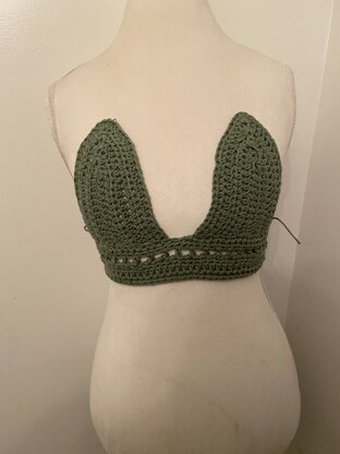 Sage green crop top