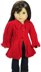 Cable Flair Coat for 18 inch Dolls