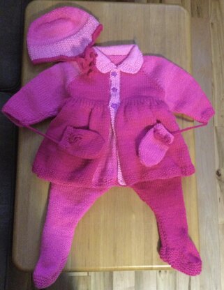 Pram Set - Jacket, hat and mitts