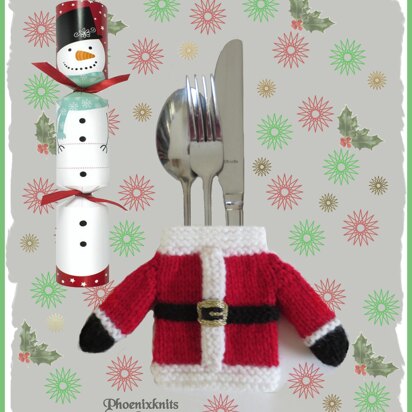 Santa cutlery holder