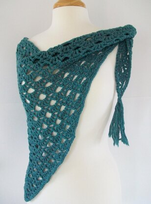 Lake Michigan Crochet Scarf