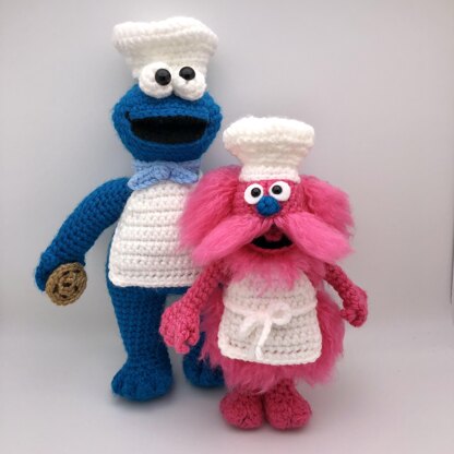 Sesame Street Cookie Monster & Gonger (set of 2)