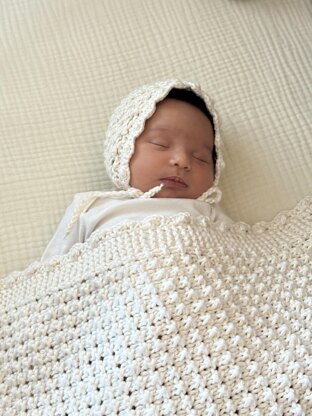 Ella  blanket and bonnet