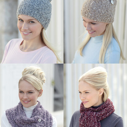 Scarves and Hats in Sirdar Bouffle - 7388