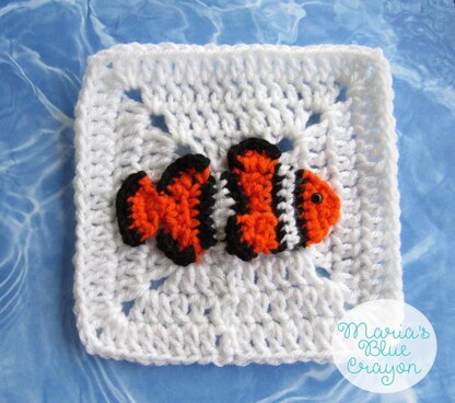 Clownfish Granny Square