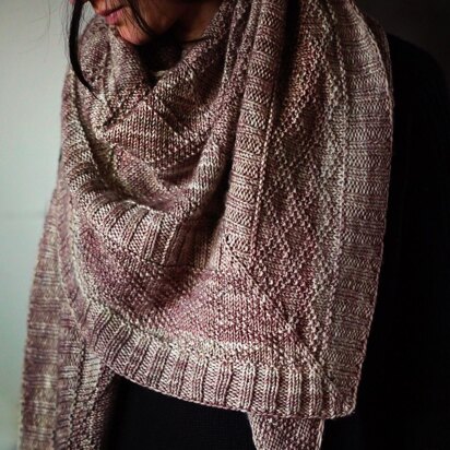 Tartanesque shawl