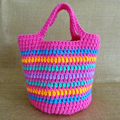 Girls Crochet Tote Bag Purse