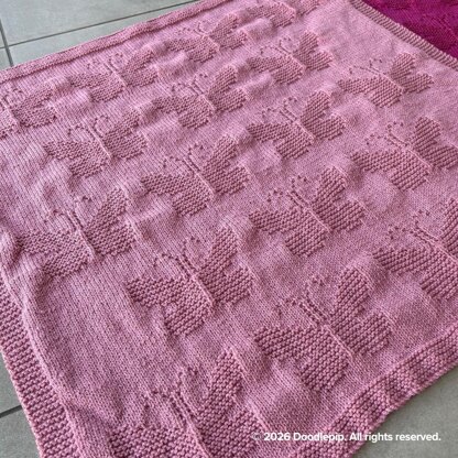 Butterfly Knit Blanket
