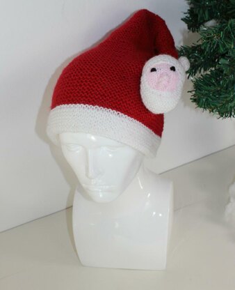 Adult Santa Head Christmas Hat