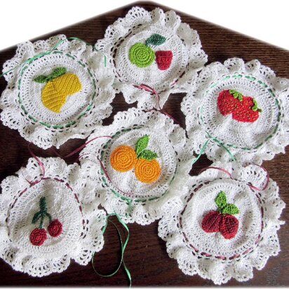 Fruit jam jar covers