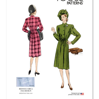 Vogue Sewing Misses' Coat V1903 - Sewing Pattern